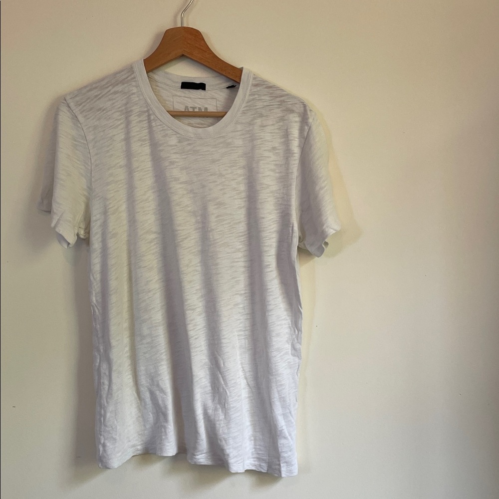 ATM Anthony Thomas Melillo Slub Jersey Crew Neck Short Sleeve Tee